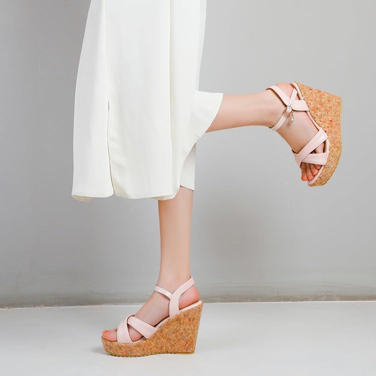 Women's Ankle Strap Wedge Platform Heel Sandals4