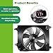 SCITOO Radiator AC A/C Condenser Cooling Fan Compatible with 2006-2011 for Civic 1.3L 1.8L 2.0L