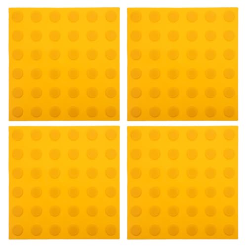 Dalles de carrelage tactile jaune en PVC pour sécuriser les centres commerciaux