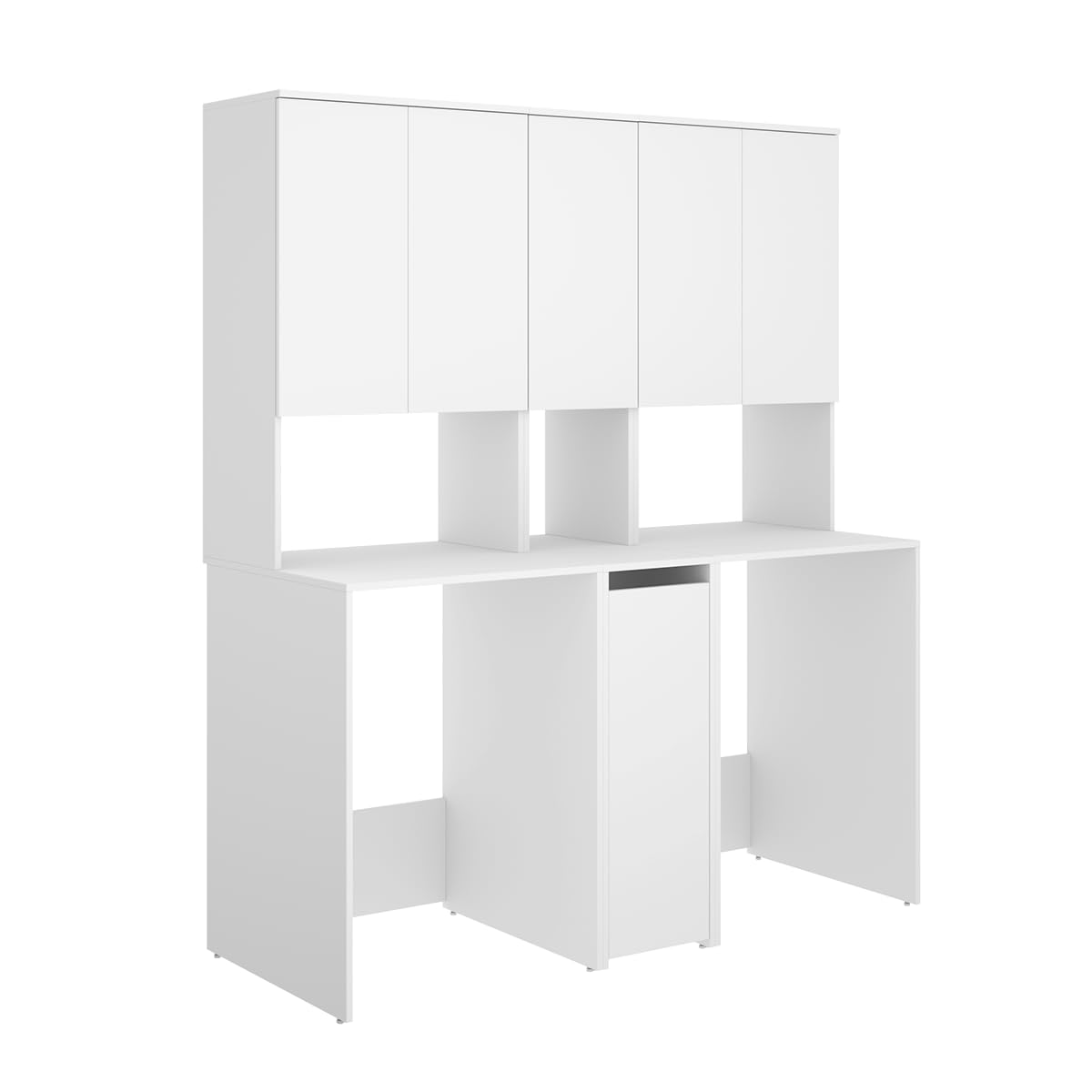 DEKIT - Conjuntos DE Muebles para LAVANDERÍA con ALMACENAJE Y ALTILLO 190x158,3x62cm