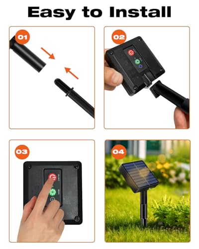 bitjam 2 Stück Solar Lichterkette Outdoor, 5+2 M Lichterkette Außen Solar – Ansicht 5