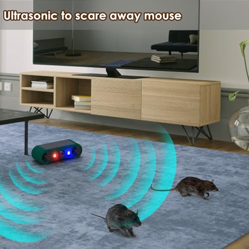 Hulppre HO-DO-16 Solar Indoor&Outdoor Motion Sensor Alarm,Ultrasonic,2*130Db Loud Siren Noise Maker,4 Modes,Mount thumb #2