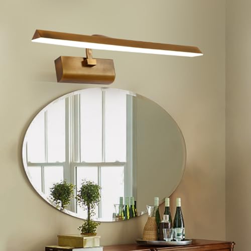 Lámpara de pared impermeable con rotación ajustable y luz blanca para espejo de baño moderno