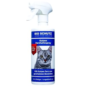 BIO SCHUTZ Katzenabwehr Fernhaltespray Langzeitwirkung