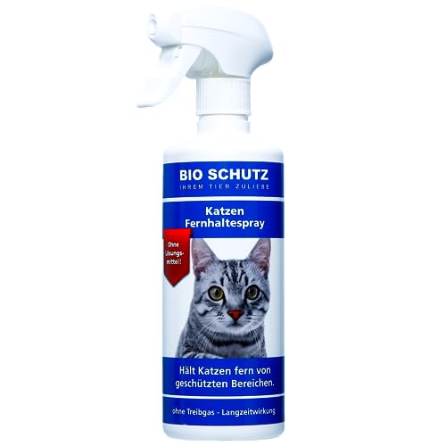 BIO SCHUTZ Katzenabwehr Fernhaltespray Langzeitwirkung