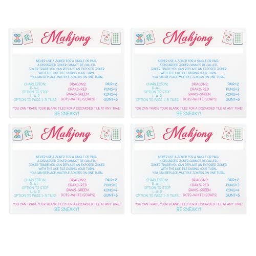 Mahjong Line Finder 4 piezas accesorio para reglas blanco