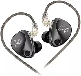 Fone de ouvido KZ Castor - Tuning ajustável, driver duplo, HiFi intra-auricular, monitor, com cancelamento de ruído, com cabo removível (Graves melhorados)