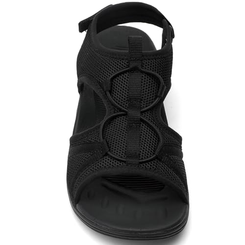 Image of UBFEN Womens Hiking Sandals Comfortable Walking Sandals Summer Sport Breathable Arch Support