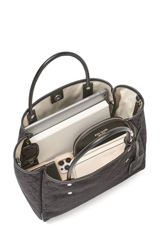 Bolso Tote Medium Spade Flower Jacquard Negro Multicolor miniatura 6