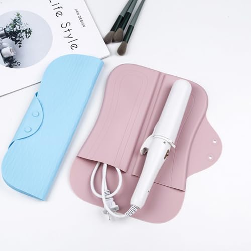 Bolsa de silicona para plancha de pelo resistente al calor miniatura 3
