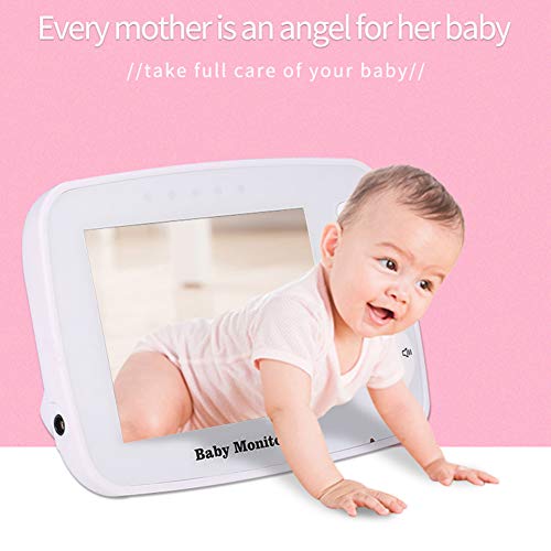 Baby Monitor, Video Baby Monitor Wireless Night Vision Dual View Video, Newborn Baby Monitor with Zoomable Night Vision Digital Color Camera, Two-Way Audio, Lullabies (3.2 inch)