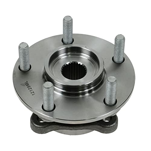 Image of TRQ Front Wheel Bearing and Hub Assembly Set 2 Piece Compatible with 91-96 Dodge Stealth RT Turbo 91-99 Mitsubishi 3000GT VR-4 95-96 3000GT Spyder VR-4 03-06 Lancer Evolution 2006 Lancer Evolution SE