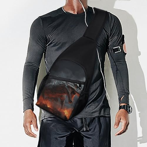 Mochila cruzada ligera Red Magma Flying Dragons miniatura 7