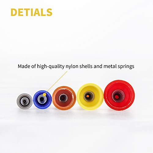 Maexxna 190pcs Wire Nuts Assortment Kit, Electrical Wire Connectors Screw Terminals with Spring, Colorful Insert Twist Nuts Caps for Line Connection