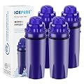 ICEPURE PPF001 Pitcher Water Filter Replacement for Pur CRF950Z, PPF951K, PPT700W, CR-1100C, DS-1800Z, CR-6000C, PPT711W, PPT711, PPT710W, PPT111W, PPT111R Pitchers and Dispensers,4PACK