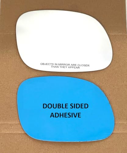 New Mirror Glass with Full Size Adhesive for 2014-2019 Kia Soul Passenger Side View Right RH