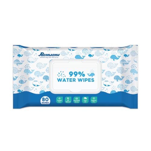 Image of Dignity 99% Water Wipes Enriched with Aloe Vera and Extra Soft, 150 x 200 mm (Pack of 1) 80 Wipes