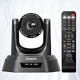 Tenveo NV10A/20A Videokonferenzkamera, Webcam Full HD 1080p 60fps mit Fernbedienung, USB-HDMI-SDI Webkamera mit 10X optischem Zoom für Skype/Zoom Meetings und Live Tik Tok