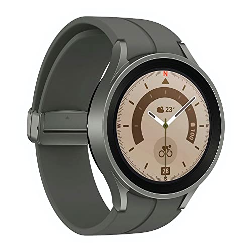 Samsung Galaxy Watch5 Pro 45 mm titanfarben grau intelligente Uhr mit Sportband Anzeige 3,46 cm 1.4" 16 GB NFC Wi-Fi Bluetooth 46.5 g – Ansicht 1