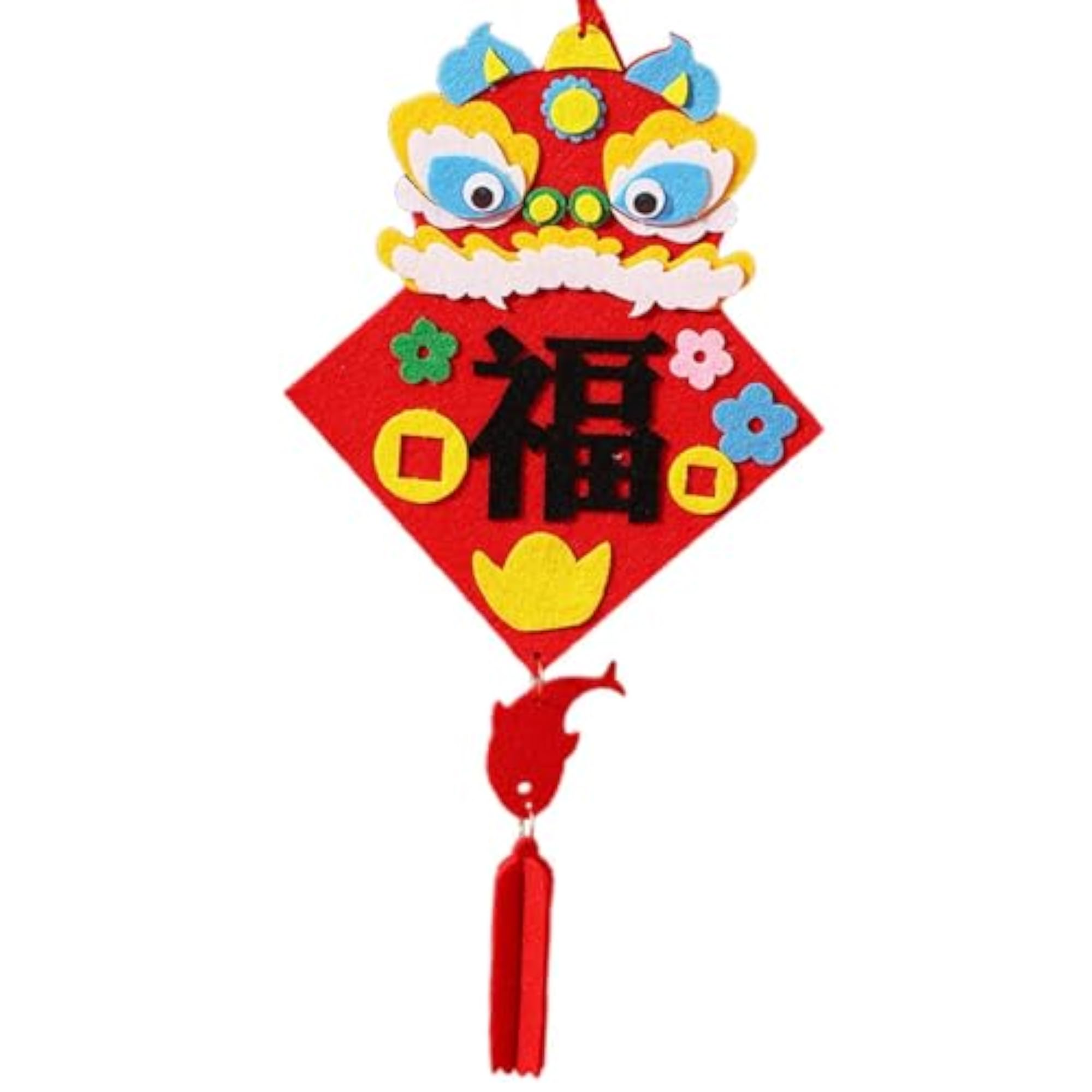 Chinese Knot Dragon Pendant DIY Material Package, Festival Charm