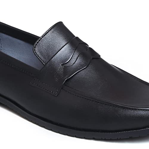 Image of Zoom Formal Shoes for Men Light-Weight, Flexible,Durable & Comfortable with Cushioned Insole for Office /Party A-1137 (Black)