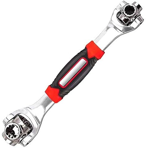 iPstyle Universal Wrench 48 in 1 Socket Wrench Multifunction Wrench Tool with 360 Degree Rotating Head, Spanner Tool for Home and Car Repair Cover