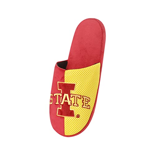 Image of FOCO Oklahoma Sooners NCAA Mens Team Logo Staycation Slippers