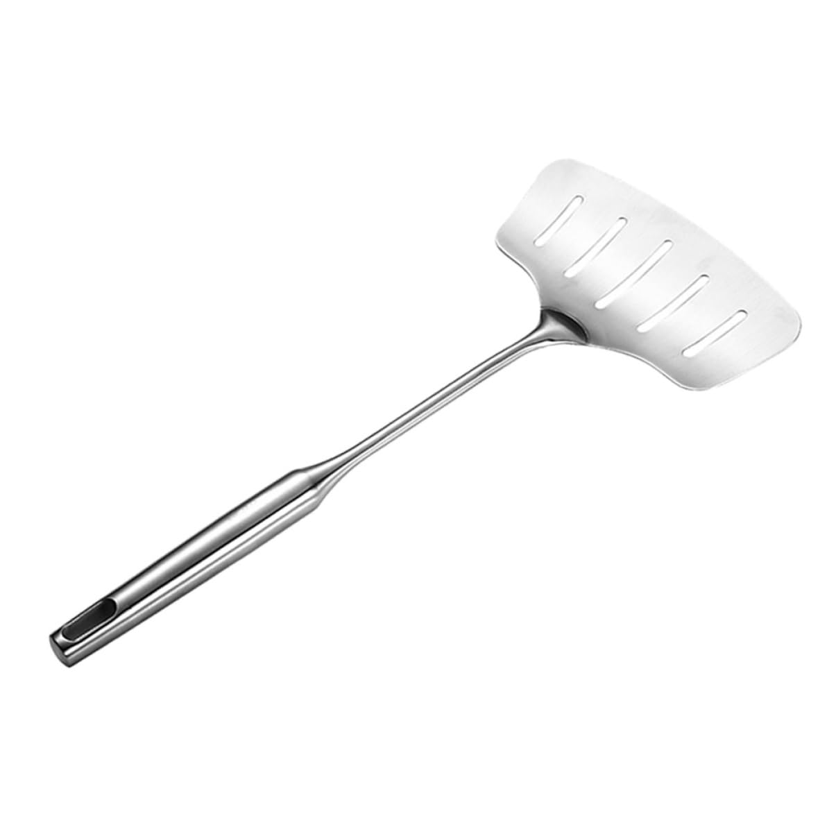 BRIGHTFUFU Widen Flat Spade Non Stick Fish Spatula Pizza Shovel Stainless Steel Slotted Turner Great for Cooking and Baking