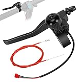SHIQINHA Left Brake Handle Lever Compatible with Electric Scooter GOTRAX GXL V2 Apex Pro XL Rival XR Elite Ultra E-Scooter Replacement Parts, Brake Lever with 74 Inch Brake Cable Accessories