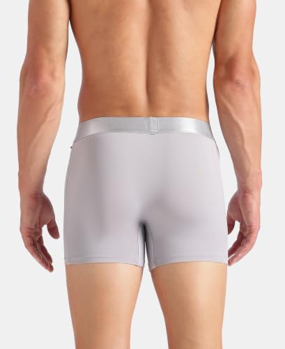 Image of Jockey IC28 Men Tactel Microfiber Elastane Stretch Solid Trunk with Moisture Move Properties