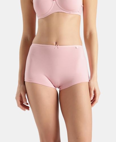 Image of Jockey SS04 Women High Coverage Super Combed Cotton Elastane Stretch Boy Leg (Pack of 2)