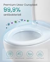 SONGMICS Toilettendeckel mit Absenkautomatik, Oval, Urea-Duroplast – Ansicht 6