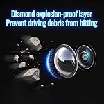 Car Camera Lens Protector, 360° All-Round Protection High-Transparency Anti-Scratch Waterproof, Rainproof Easy Adhesive Installation for Instant Protection (2 Pcs)