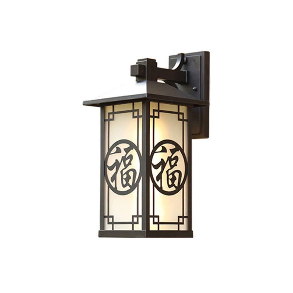 Luminaire extérieur aluminium rectangle marron haut de gamme IP54 pour villa contemporaine