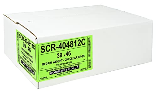 Sacs poubelle transparents grand format 45 gallons Aluf Plastics 9 microns - 2
