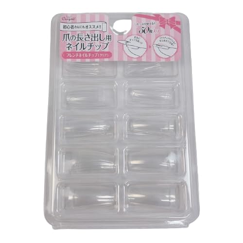 Amazon | ノーブランド品 爪の長さ出し用ネイルチップ フレンチ 