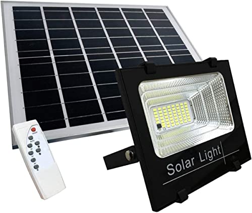 tempo di saldi Faro A Led Da 100W SMD Luce Bianca Con Pannello Solare, Sensore + Telecomando