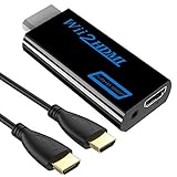 【Plug and Play】Verbinden Sie die Wii-Konsole mit Ihrem HDTV mit einem einzigen HDMI-Kabel, kein Netzteil, keine unordentlichen Kabel. Sehr praktisch.