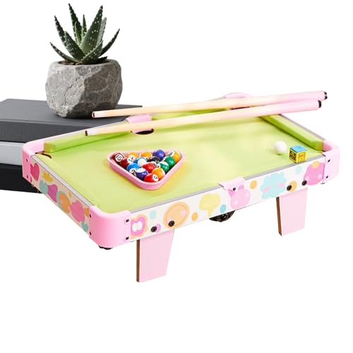 FxaumsGxuk Mesa de billar | Plegable Portátil Divertido Educativo - Juego de mesa de billar para niños, para el hogar, interior y exterior, dormitorio, sala de juegos, fiesta, reunión, camping