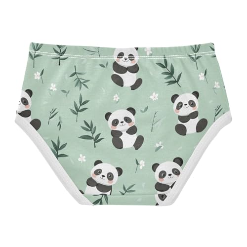 Wusikd Cute Panda Girls' Underwear Cotton Girls Briefs Soft Toddler Underwear 2T2