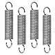 GUNGY Zugfedern mit Haken Edelstahl Zugfeder Spannfeder 60mm Außendurchmesser 12mm Drahtdurchmesser 1,6 mm Hakenwinkel 90 Grad Maximale Zugkraft 6,4kg 1,6x12x60mm 4 Stück