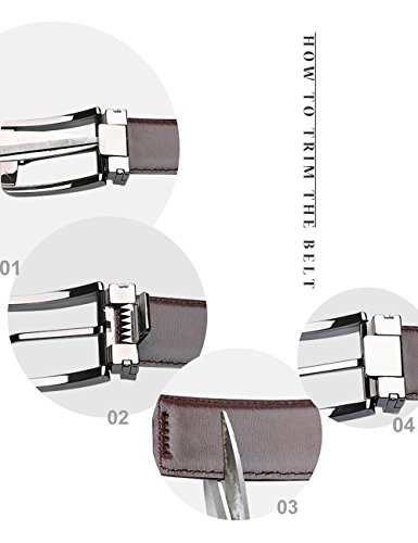 YoMeiJun Cinture da Uomo di Pelle Cintura Cuoio