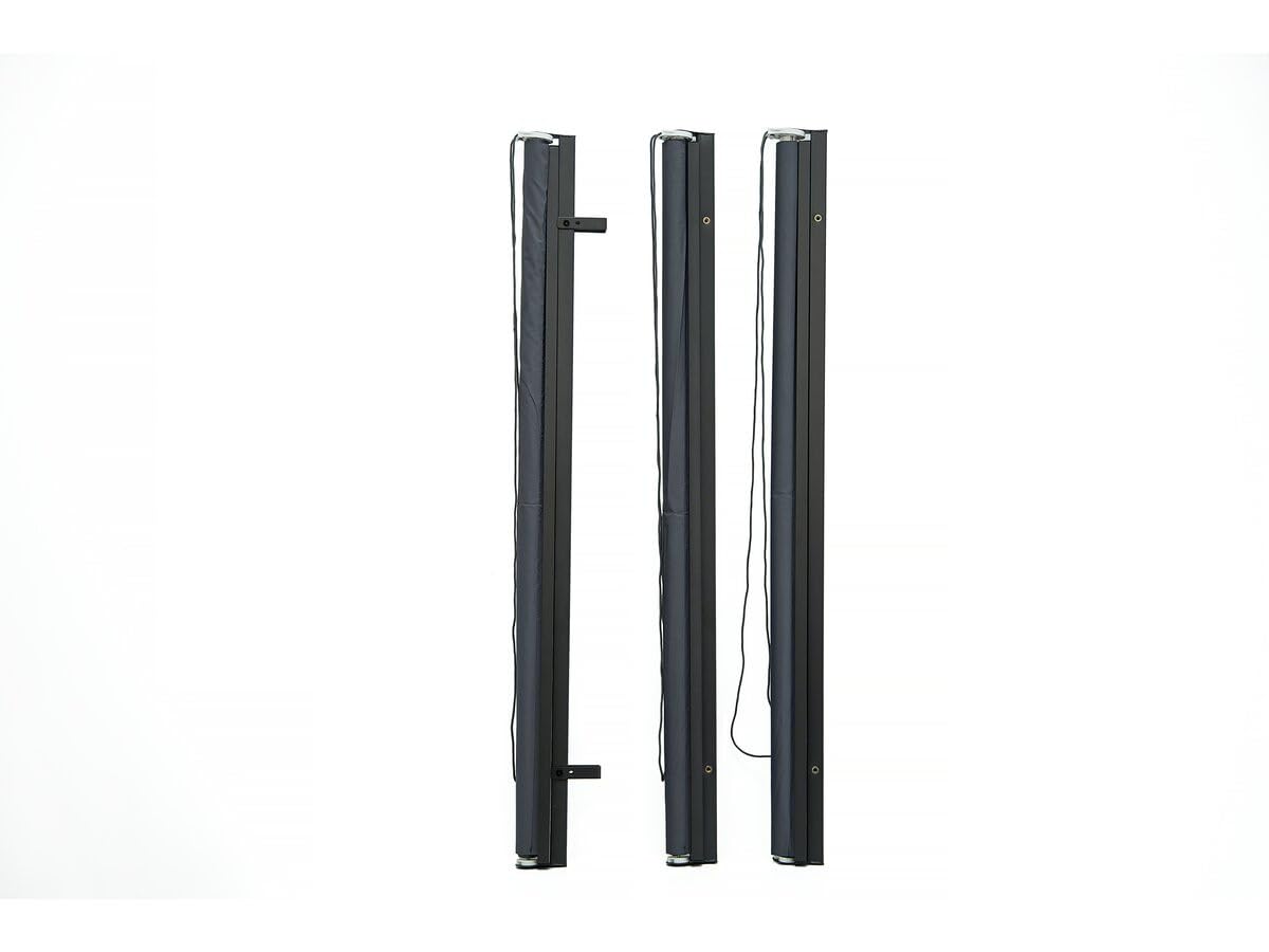 Lot de 3 Stores rétractables pergola - 124 x 225 cm - Gris Anthracite