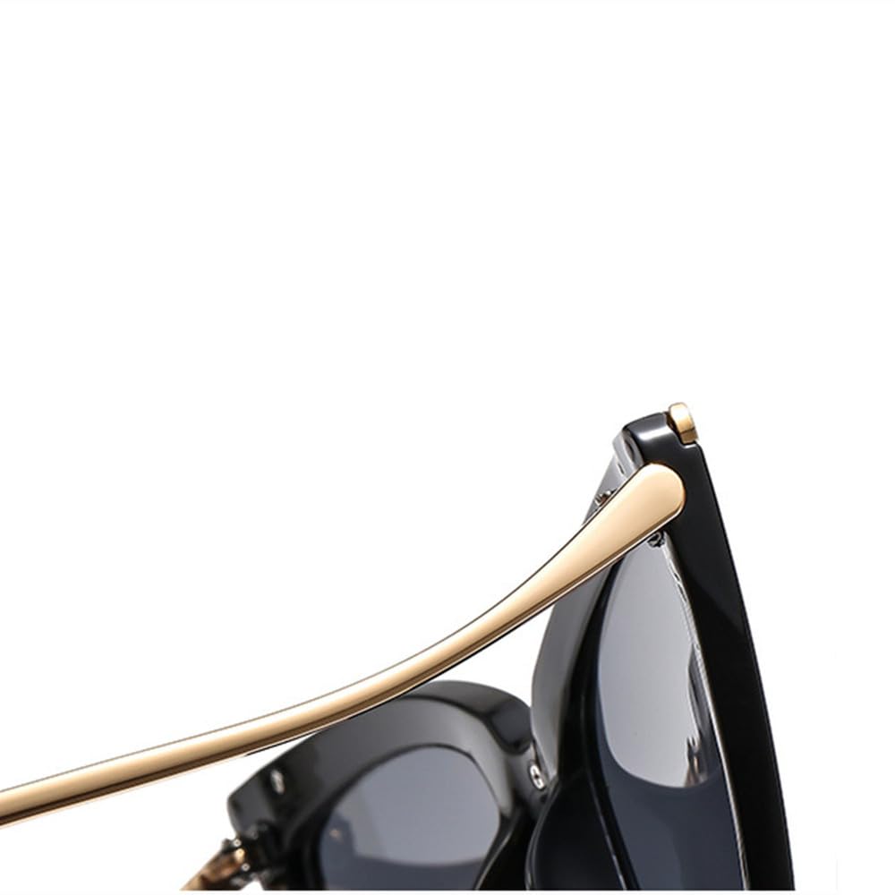Neue 2025 Retro Reise Uv400 Beliebte Brillen Trending Metall Vintage Frauen Sonnenbrille Schwarz Cat Eye Sonnenbrille Damen Driving Shades, GR