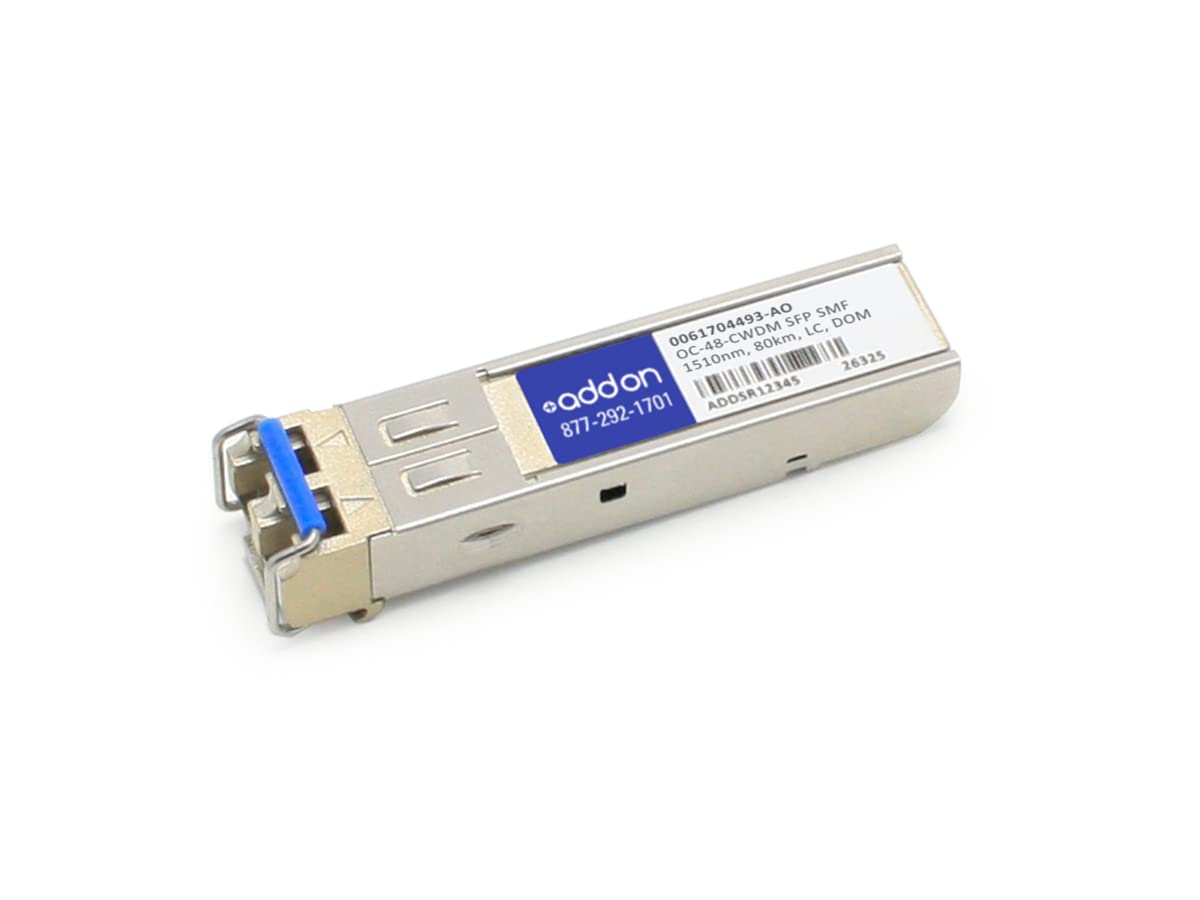 tecmacADD-ON 0061704493-AO ADVA Compatible TAA Compliant OC-48-CWDM SFP Transceiver - SMF44; 1510 nm - 80 km - LC