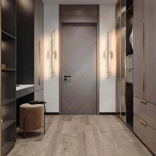 Modern Bathroom Vanity Light: Brushed Nickel 32 inch 28W Dimmable LED Bath Bar Light Fixtures Over Mirror - Wall Sconce Picture Lights for Powder Room Bedroom 3000k