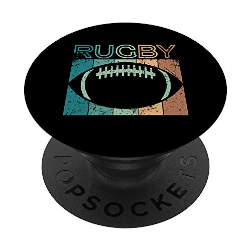 Rugby Player Rugby Lover Rugby Vintage 1970's Style Gift PopSockets PopGrip Interchangeable