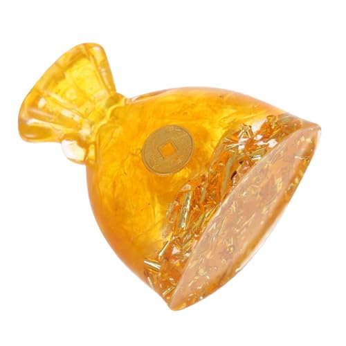 Healifty Chinese Style Money Bag Decorative Figurine for Home Adornment Unique Luck Bag Design for Spring Festival Tabletop Decor for Friends and Lovers Material