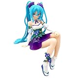 CBOSNF Nueva versión-Hatsune Miku Anime Figura， Miku Figura PVC Colección Modelo, Super Premium Figure, Muñecas de Juguete Niños Niñas Regalos para Anime Fans (Posición sentada)