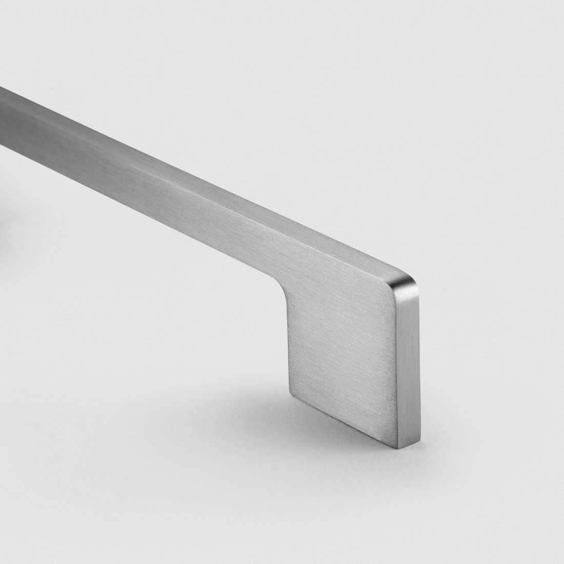 Solid Brass Slimline Pull Bar Handles | by Pushka Home | Modern Brushed Silver Finish | for Cabinets, Wardrobes, Doors, Drawers – PH49 – Hole Centre 320mm